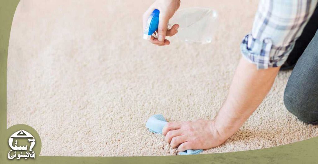 پاک کردن لکه روغن از روی فرش با استفاده از الکل