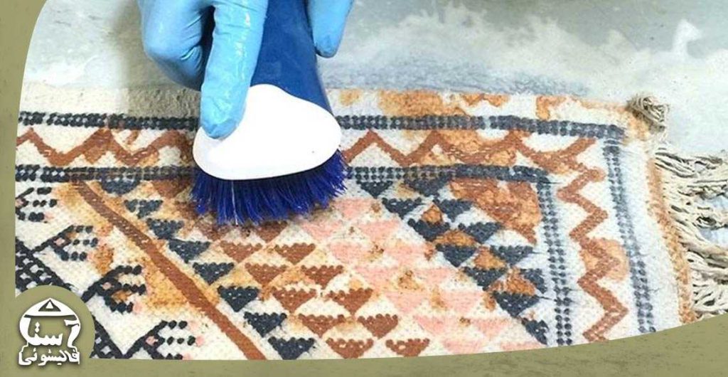 پاک کردن لکه روغن از روی فرش با جوش شیرین